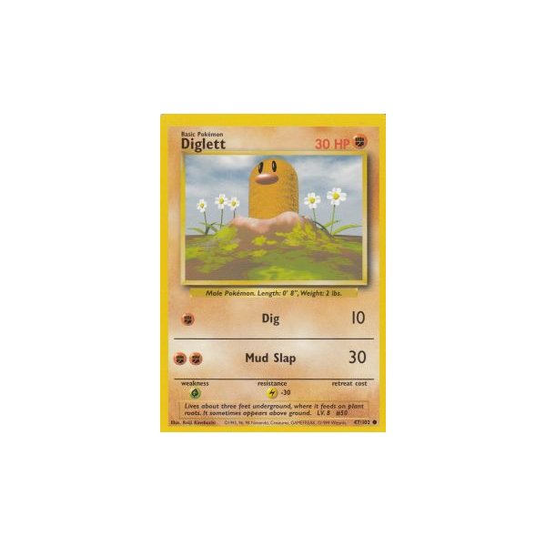 Diglett 47/102 BESPIELT
