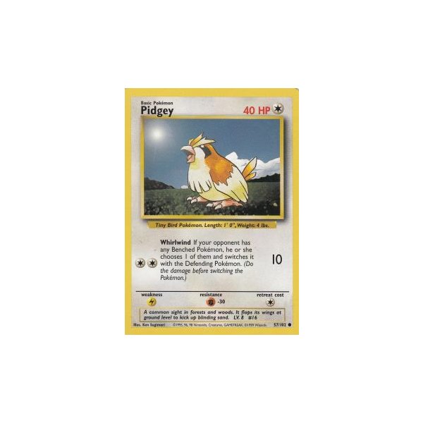 Pidgey 57/102 BESPIELT