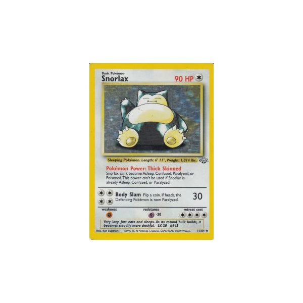 Snorlax 11/64 HOLO BESPIELT