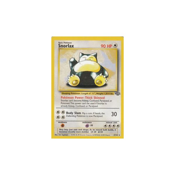 Snorlax 27/64 BESPIELT
