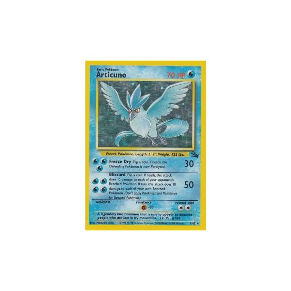 Articuno 2/62 HOLO BESPIELT
