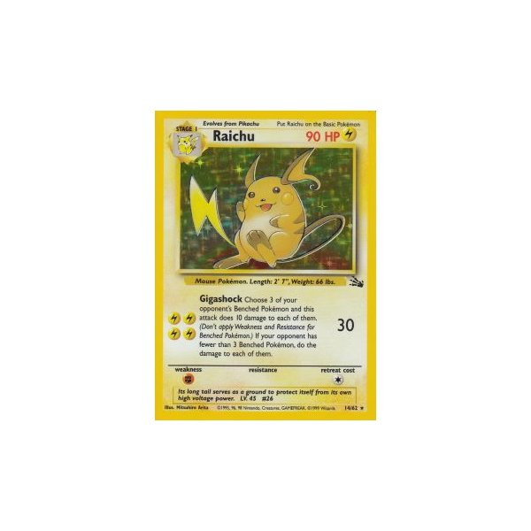 Raichu 14/62 HOLO BESPIELT