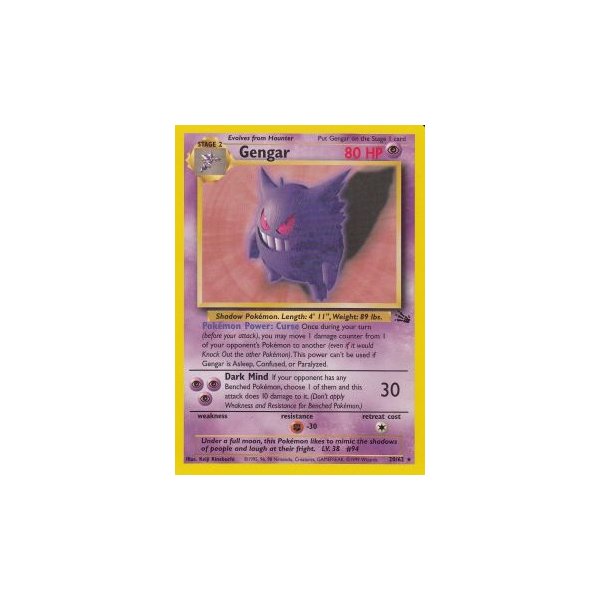 Gengar 20/62 BESPIELT