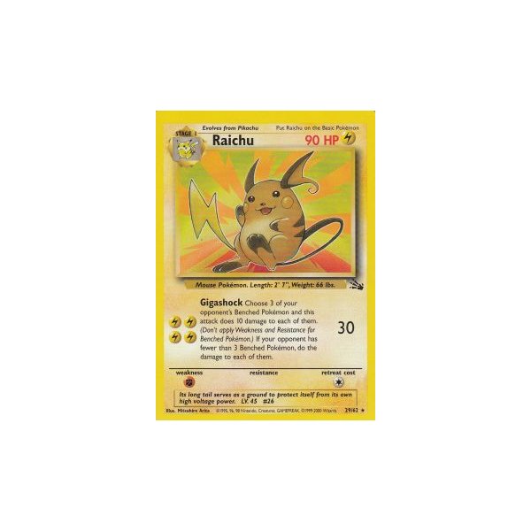 Raichu 29/62 BESPIELT