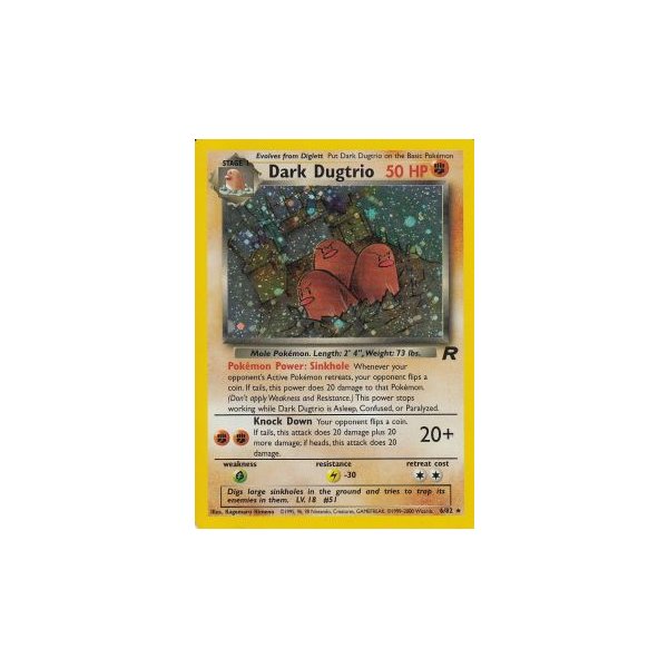 Dark Dugtrio 6/82 HOLO BESPIELT
