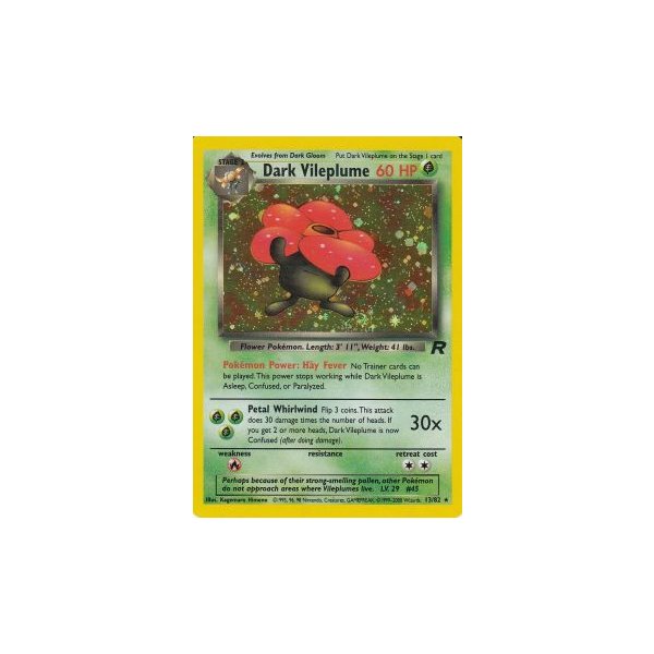 Dark Vileplume 13/82 HOLO BESPIELT