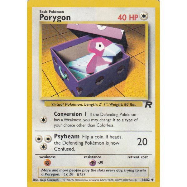 Porygon 48/82 BESPIELT