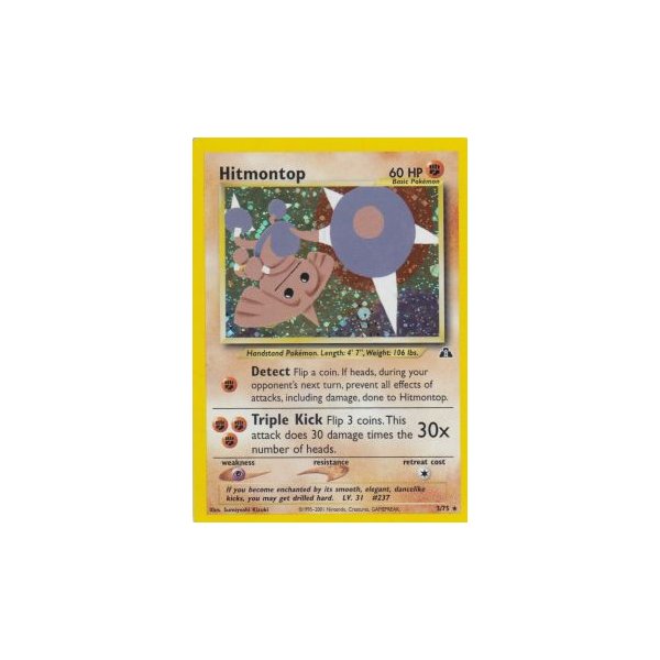 Hitmontop 3/75 HOLO BESPIELT