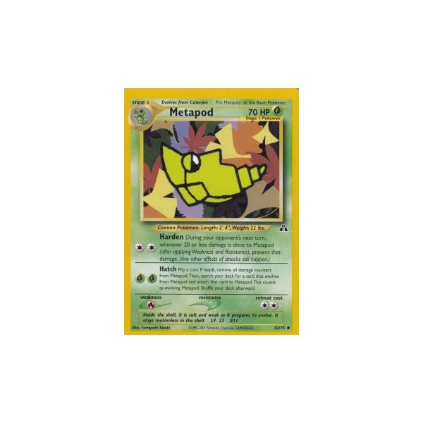 Metapod 42/75 BESPIELT