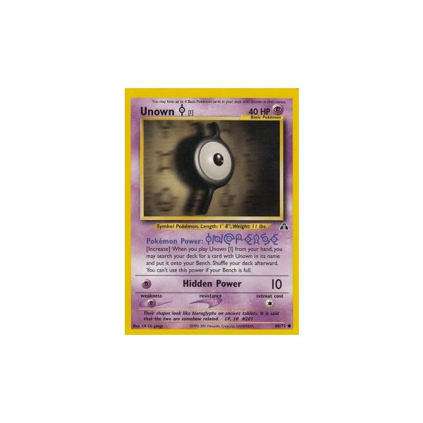 Unown I 68/75 BESPIELT