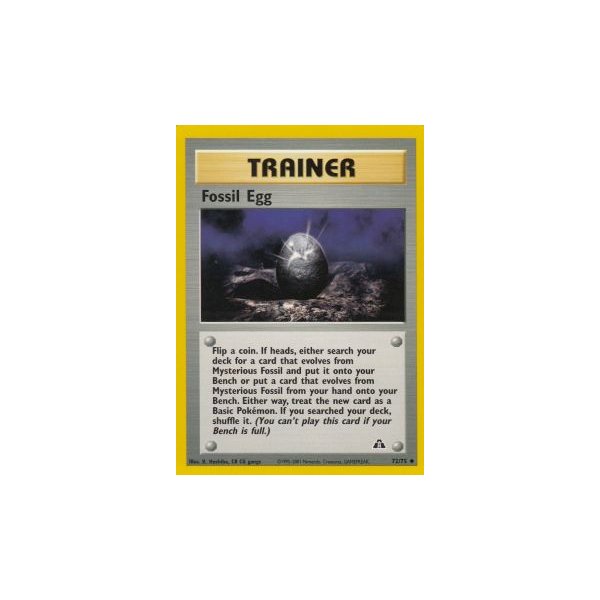 Fossil Egg 72/75 BESPIELT