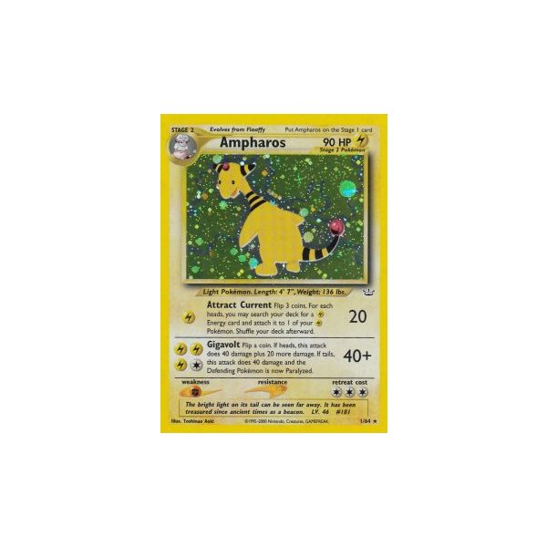 Ampharos 1/64 HOLO BESPIELT