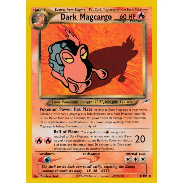 Dark Magcargo 18/105 BESPIELT