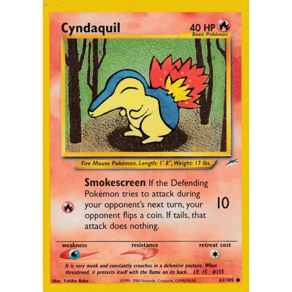 Cyndaquil 61/105 BESPIELT