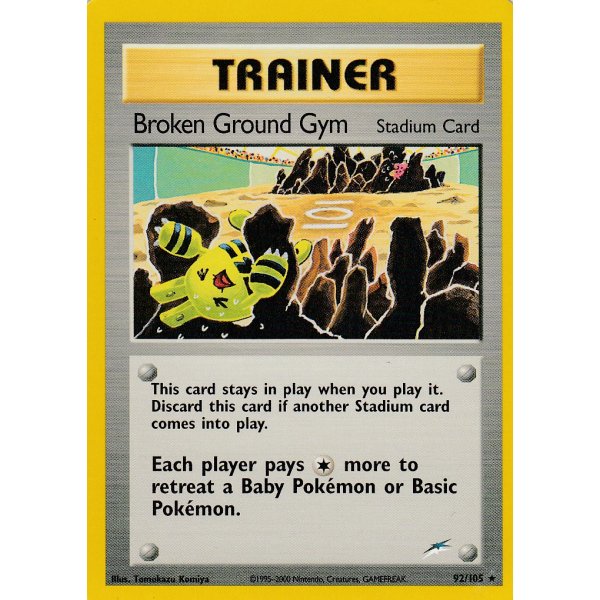 Broken Ground Gym 92/105 BESPIELT