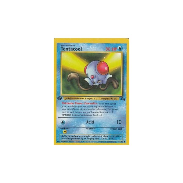 Tentacool 56/62 1. Edition (english) BESPIELT