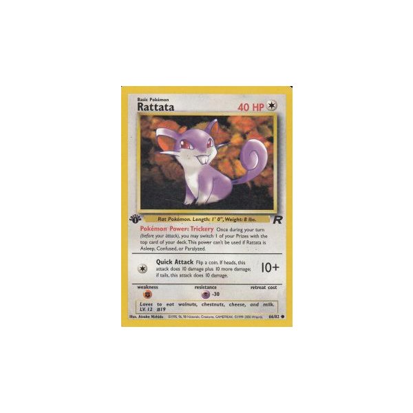 Rattata 66/82 1. Edition (english) BESPIELT