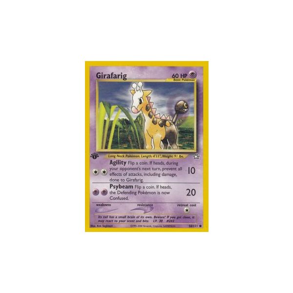 Girafarig 58/111 1. Edition (english) BESPIELT