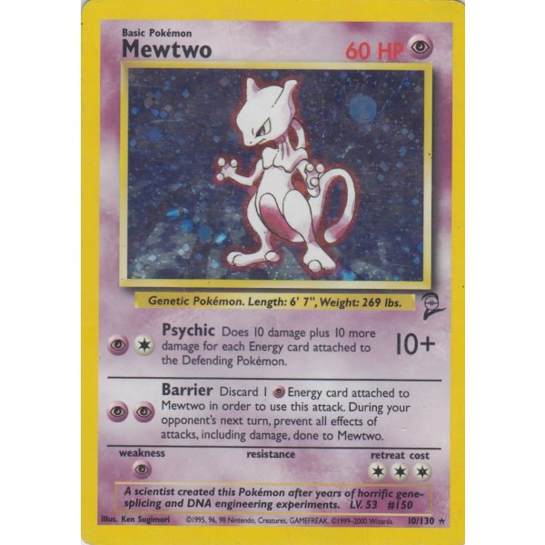 Mewtwo 10/130 HOLO BESPIELT