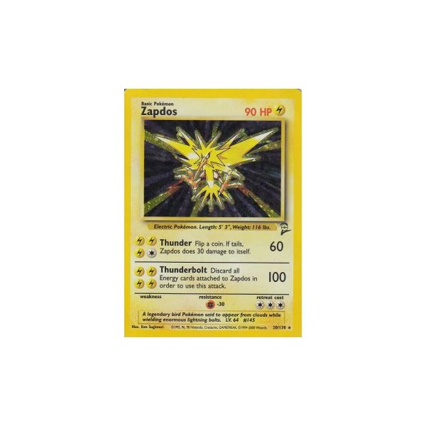 Zapdos 20/130 HOLO BESPIELT