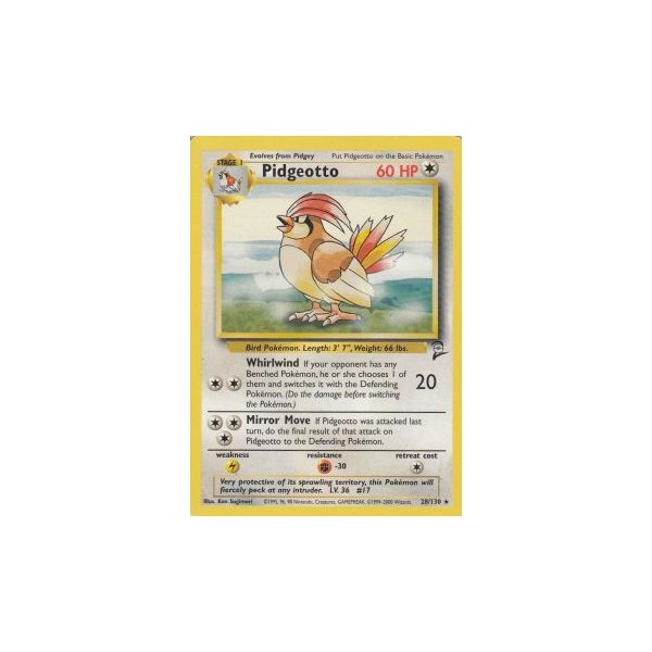 Pidgeotto 28/130 BESPIELT