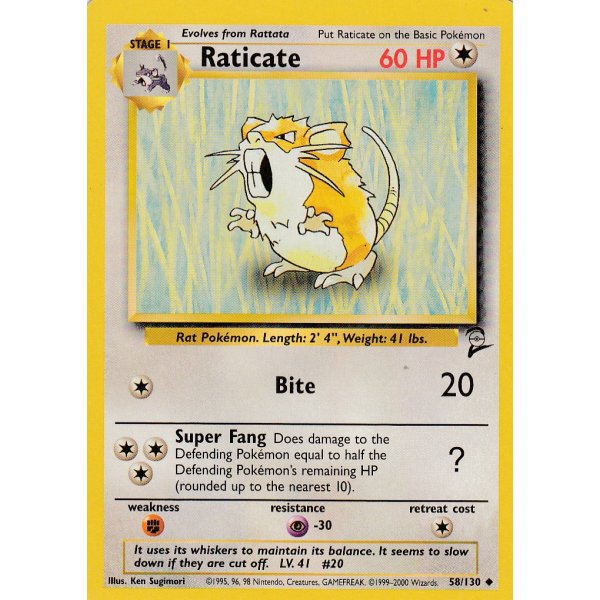 Raticate 58/130 BESPIELT