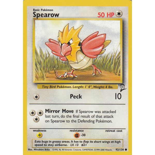 Spearow 92/130 BESPIELT