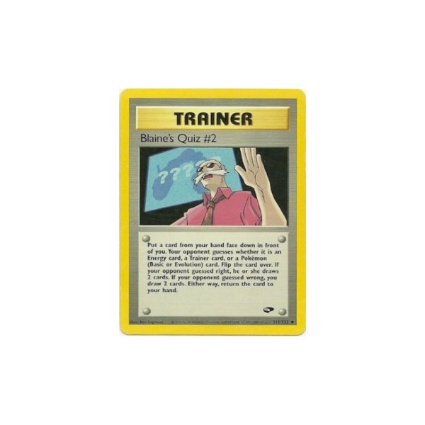 Blaines Quiz #2 111/132 BESPIELT