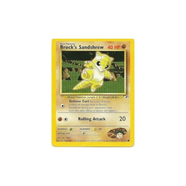 Brocks Sandshrew 71/132 BESPIELT