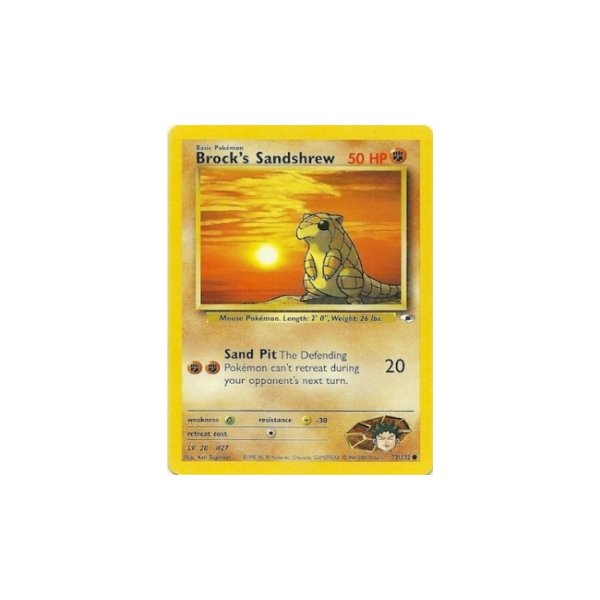 Brocks Sandshrew 72/132 BESPIELT