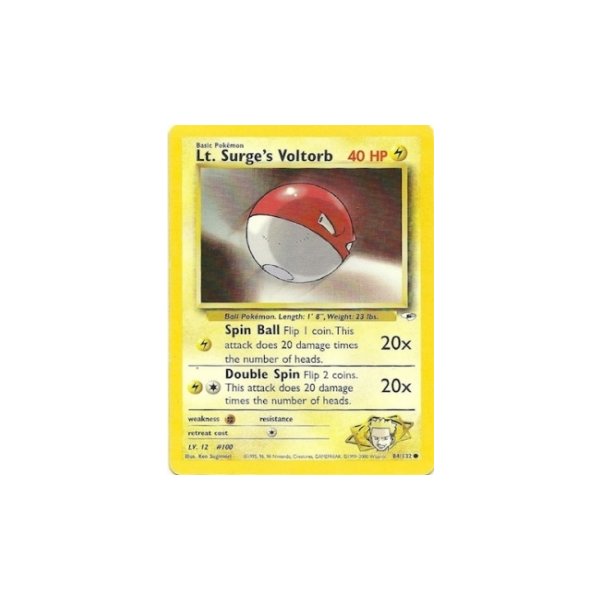 Lt. Surges Voltorb 84/132 BESPIELT