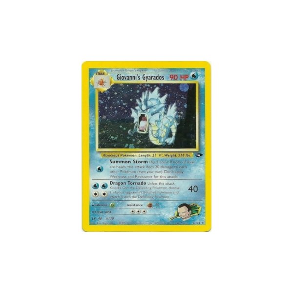 Giovannis Gyarados 5/132 1. Edition HOLO BESPIELT