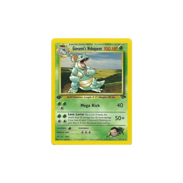 Giovannis Nidoking 7/132 1. Edition HOLO BESPIELT