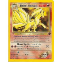 Blaines Ninetales 21/132 1. Edition BESPIELT