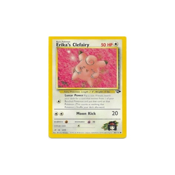 Erikas Clefairy 40/132 1. Edition BESPIELT