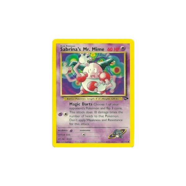 Sabrinas Mr. Mime 59/132 1. Edition BESPIELT