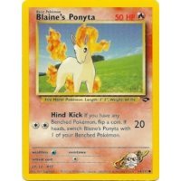 Blaines Ponyta 64/132 1. Edition BESPIELT