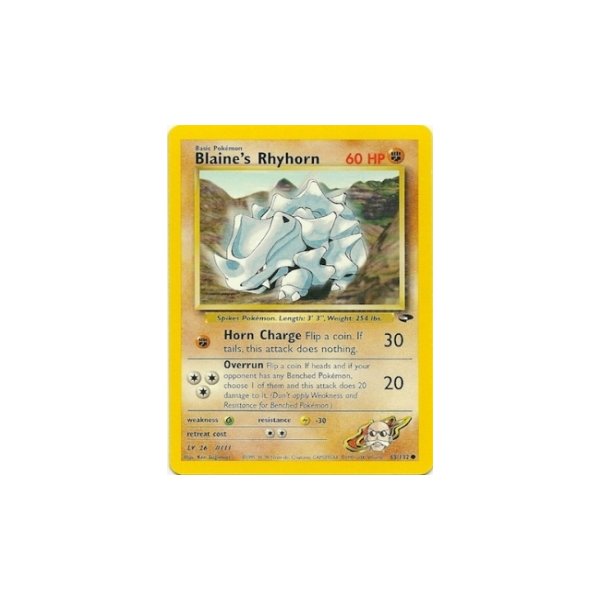 Blaines Rhyhorn 65/132 1. Edition BESPIELT