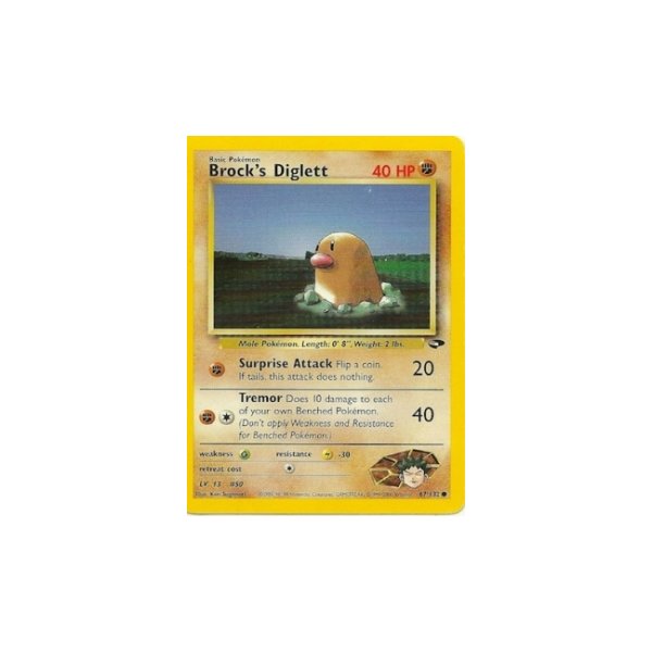 Brocks Diglett 67/132 1. Edition BESPIELT
