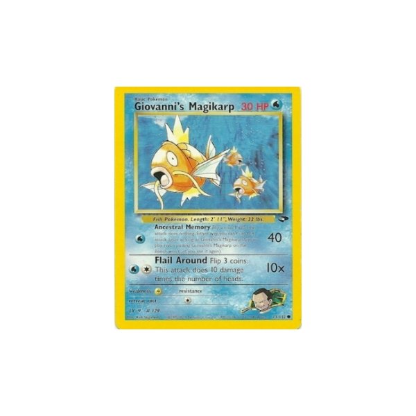 Giovannis Magikarp 73/132 1. Edition BESPIELT