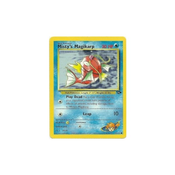 Mistys Magikarp 88/132 1. Edition BESPIELT