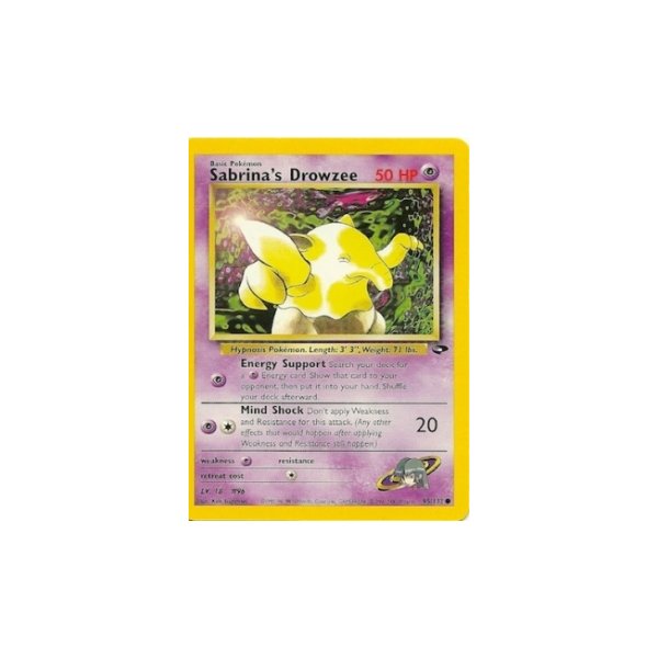 Sabrinas Drowzee 95/132 1. Edition BESPIELT