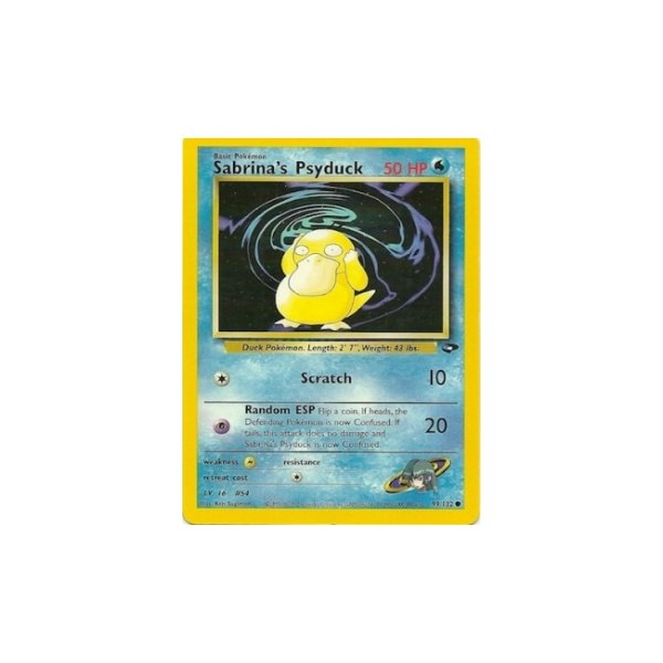 Sabrinas Psyduck 99/132 1. Edition BESPIELT