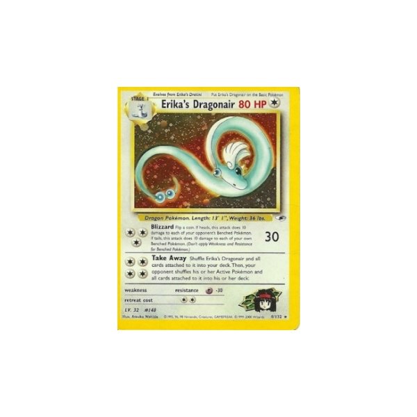 Erikas Dragonair 4/132 1. Edition HOLO BESPIELT