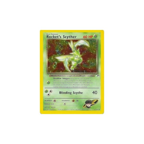 Rockets Scyther 13/132 1. Edition HOLO BESPIELT