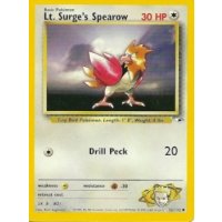 Lt. Surge's Spearow 52/132 1. Edition BESPIELT