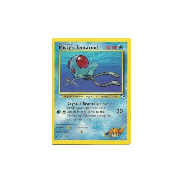 Mistys Tentacool 57/132 1. Edition BESPIELT