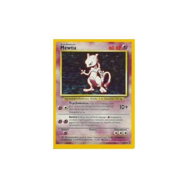 Mewtu 10/102 HOLO BESPIELT