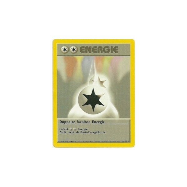 96/102 Doppelte Farblose Energie deutsch Pokemon Karte Trading Basis Set Nr