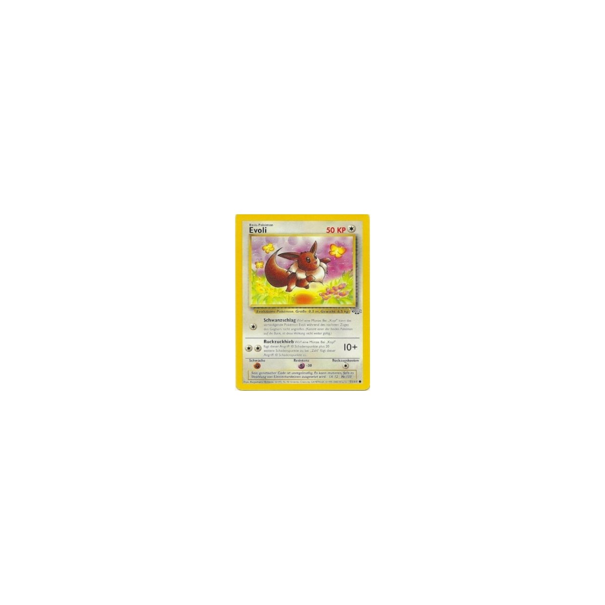 Deutsch Jungle / Dschungel Set Pokemon Karte Evoli 51/64 Top